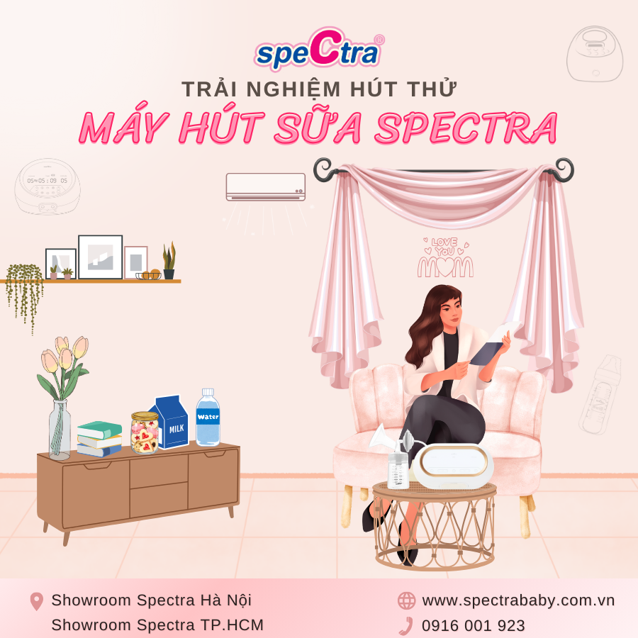 TRẢI NGHIỆM HÚT THỬ MÁY HÚT SỮA SPECTRA MIỄN PHÍ